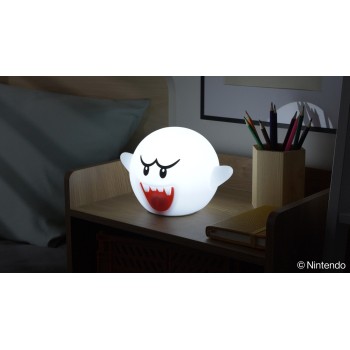 Paladone squishyglo: super mario - boo silicone light rechargeable (pp13137nn) 104507 5056577733525