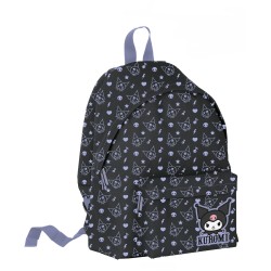 graffiti Backpack Round Black Pattern Kuromi 252235 5202860522356