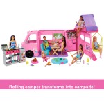 Mattel Barbie Dream Camper Playset With Roof Tent, BBQ Grill With Color-change Feature & 60+ Accessories HRJ78 194735178384