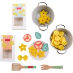 Mattel Fisher-Price  •Preschool Toy Pots & Pasta Chef Set, 31-Piece Pretend Cooking Playset With Play Food & Wood JFG14 19473529