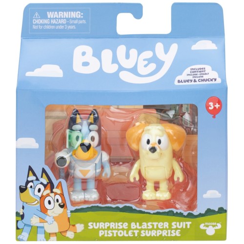 Giochi Preziosi Bluey Blue Φιγούρες 2 Τεμάχια - 2 Σχέδια BLY91110 8056379191872