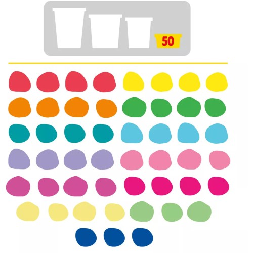 Hasbro Play-Doh Rainbow Favors 50 Pack G1761 5010996316905