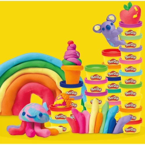 Hasbro Play-Doh Rainbow Favors 50 Pack G1761 5010996316905