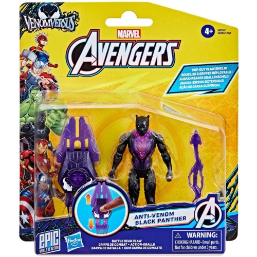 Hasbro Marvel Avengers Venom Vs Epic World Of Action Anti-Venom Black Panther Action Figure G0892 / G0972 5010996283849