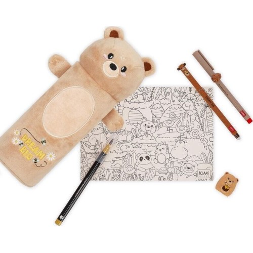 Legami Pencil Case - Super Soft! - Teddy Bear PPC0002 8052694030186