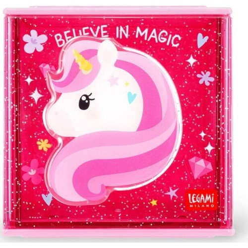 Legami Stackable Desk Storage Box - Cutie Cube - Unicorn SBX0001 8052694030292