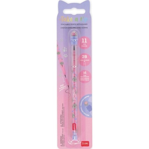 Legami  μαγικό μολύβι με 11 μύτες & σβήστρα - kitty (2b) STEKIT1 / STE0001 8052694030469