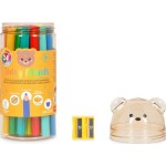 Legami Set of 24 Colouring Pencil with Sharpener - Teddy Friends TDP0001 8052694030452