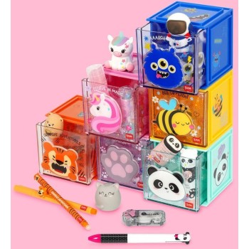 Legami Stackable Desk Storage Box - Cutie Cube - Monster SBX0006 8052694035754