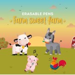 Legami  σετ 4 στυλό τζελ σβήνονται farm sweet farm EPSETKIT11 8052694026592