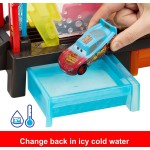 Mattel Disney Pixar Cars Disney and Pixar Cars Color Changers Race Ready Car Wash Playset & Color Changing Lightning Mcqueen JBM