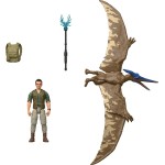 Mattel Jurassic World Rebirth Dr. Loomis & Pteranodon Παιδικά Φιγούρα Παιχνιδιού JGB82 / JGB83 194735309757