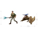 Mattel Jurassic World Rebirth Dr. Loomis & Pteranodon Παιδικά Φιγούρα Παιχνιδιού JGB82 / JGB83 194735309757