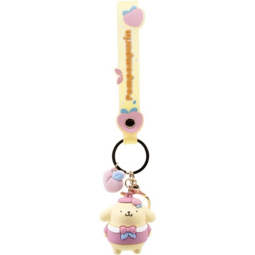 Yume Hello Kitty Keychain & Strap Peach Series Pompompurin TOY-0179 4895217516491