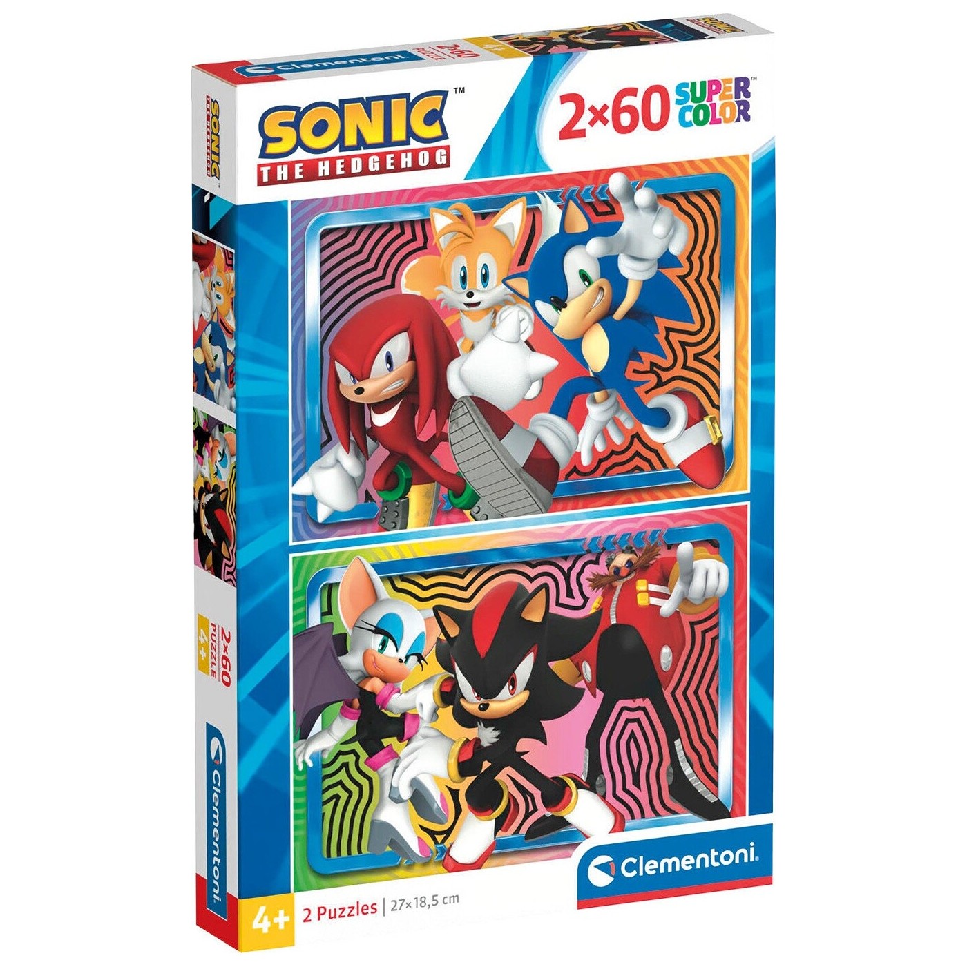 Clementoni Children's Super Color Sonic 2x60 pcs 1200-24821 | Toys-shop.gr