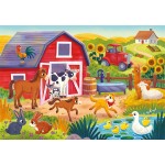 Clementoni Children's Super Color Puzzle on 2x20 pcs Farm 1200-24818 8005125248186