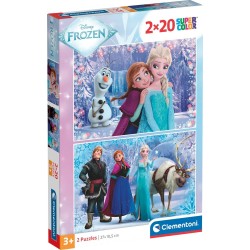 Clementoni Children's Puzzle Super Color Disney Frozen 2x20 pcs 1200-24825 8005125248254