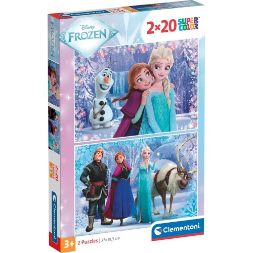 Clementoni Children's Puzzle Super Color Disney Frozen 2x20 pcs 1200 ...