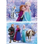 Clementoni παιδικό παζλ super color disney frozen 2x20 τμχ 1200-24825 8005125248254