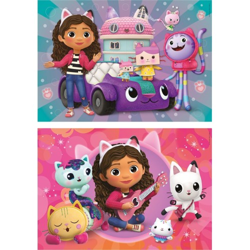 Clementoni Children's Puzzle Super Color Dreamworks Gabbys Dollhouse 2x20 pcs 1200-24802 8005125248025