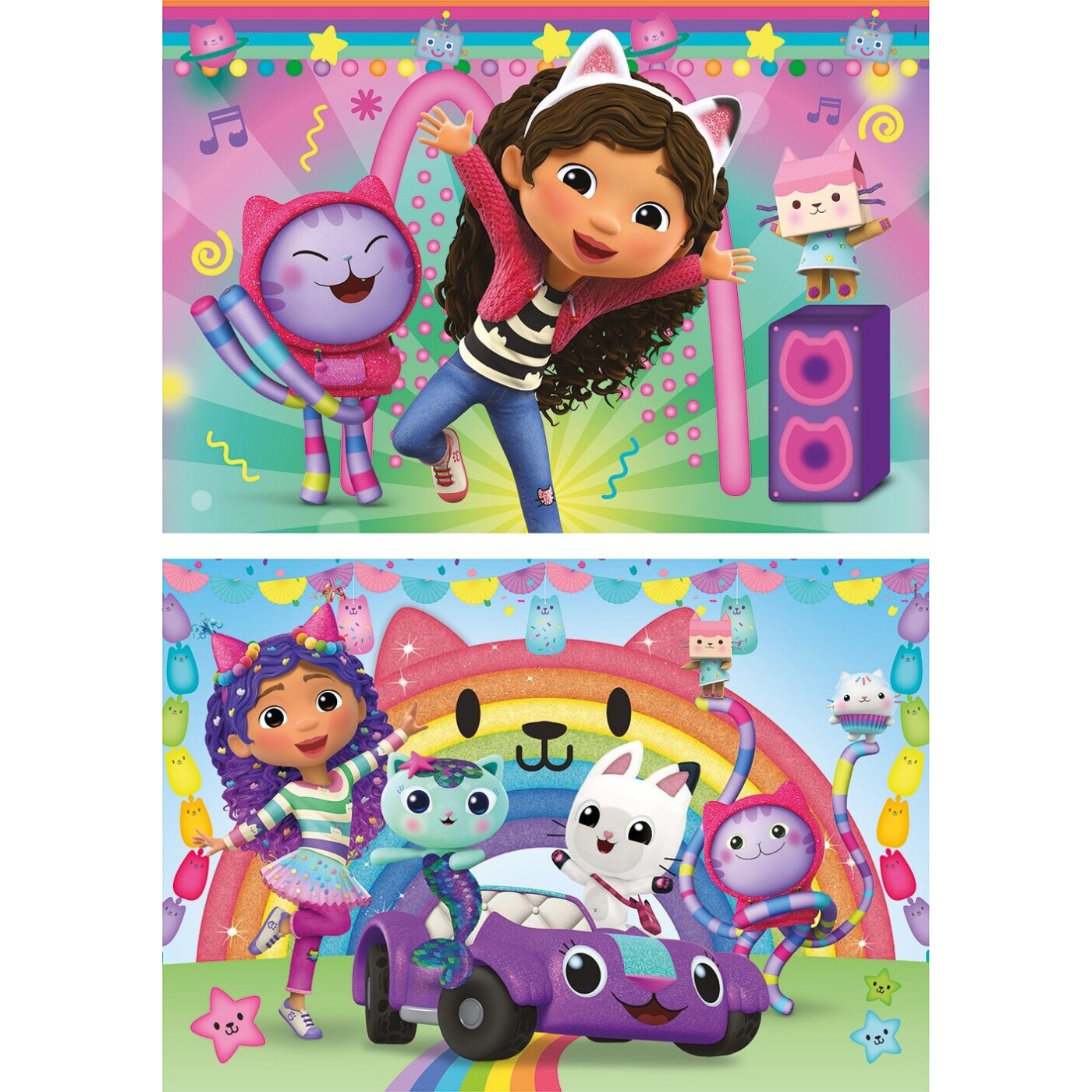 Clementoni παιδικό παζλ super color dreamworks gabbys dollhouse 2x60 ...