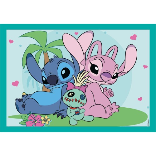 Clementoni Children's Puzzle 4 In 1 Super Color Disney Stitch 12-16-20 ...