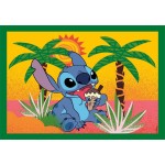 Clementoni Παιδικό Παζλ 4 In 1 Super Color Disney Stitch 12-16-20-24 Τμχ 1200-21745 8005125217458