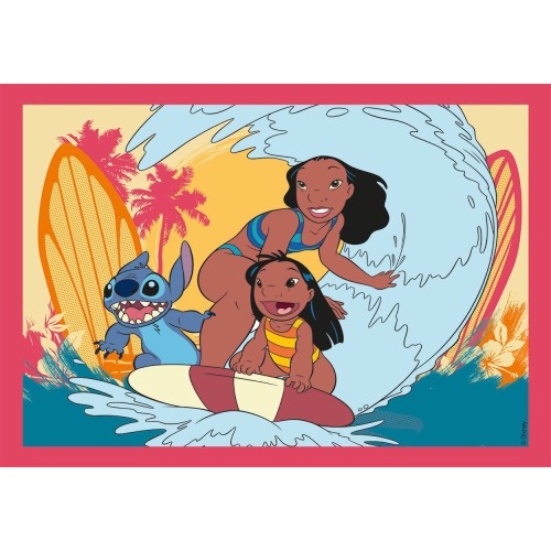Clementoni Children's Puzzle 4 In 1 Super Color Disney Stitch 12-16-20 ...