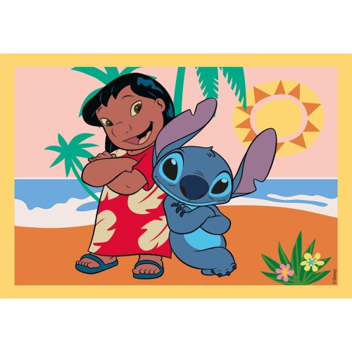 Clementoni Children's Puzzle 4 In 1 Super Color Disney Stitch 12-16-20 ...
