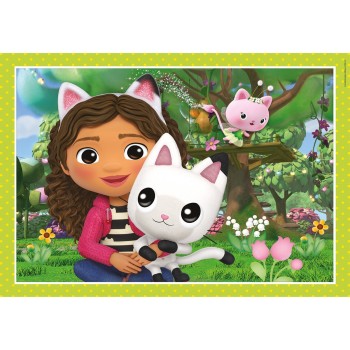 Clementoni Children's Puzzle 4 in 1 Super Color Dreamworks Gabbys Dollhouse 12-16-20-24 TMX 1200-21524 8005125215249