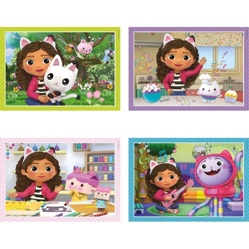 Clementoni παιδικό παζλ 4 in 1 super color dreamworks gabbys dollhouse ...