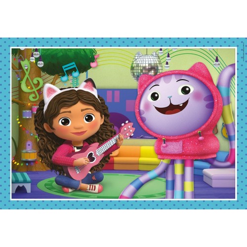 Clementoni Children's Puzzle 4 in 1 Super Color Dreamworks Gabbys ...