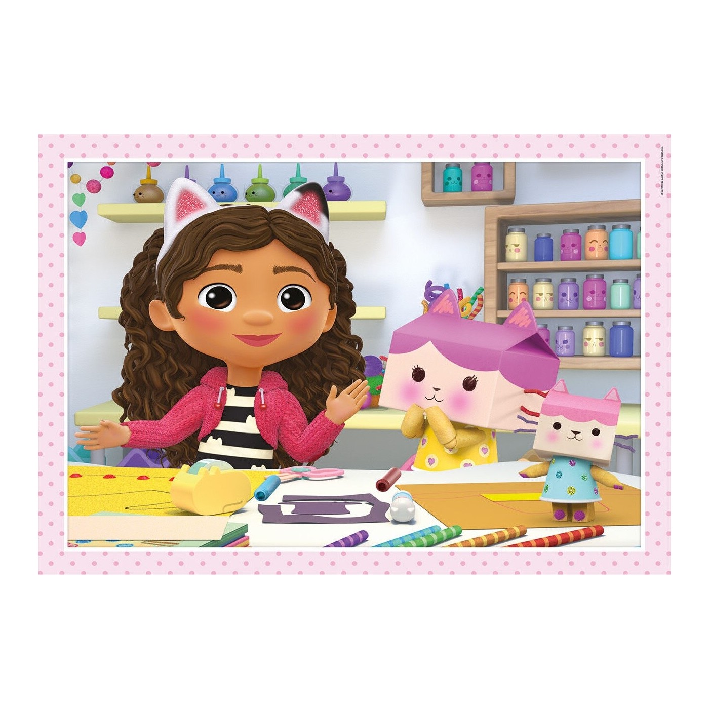 Clementoni Children's Puzzle 4 in 1 Super Color Dreamworks Gabbys ...