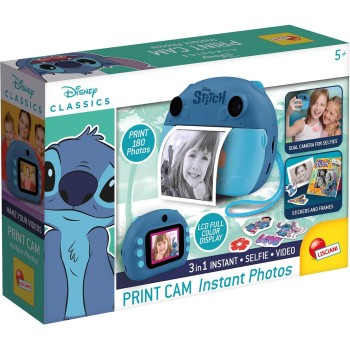 Lisciani DISNEY Stitch Instant Φωτογραφική Μηχανή - Capture, Print And Share - Selfie And Video Function 107247 8008324107247