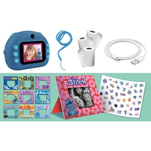 Lisciani DISNEY Stitch Instant Φωτογραφική Μηχανή - Capture, Print And Share - Selfie And Video Function 107247 8008324107247