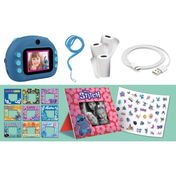 Lisciani DISNEY Stitch Instant Camera - Capture, Print And Share For Kids 6+ Months - Selfie And Video Function 107247 800832410