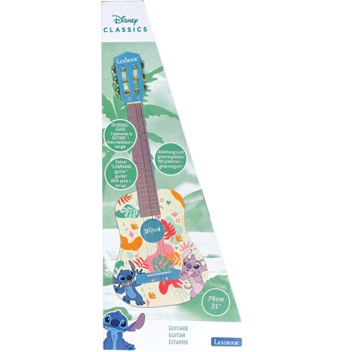 Lexibook Disney Stitch Stitch Acoustic Guitar In Wood-31''/78Cm K2000D 3380743107608
