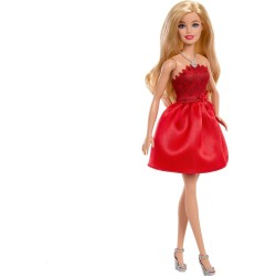 Barbie Mattel 80th Anniversary Ruby-red Celebration Fashion Doll Wearing Red Dress With Accessories JGD25 194735311200
