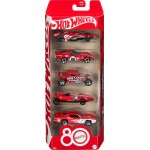 Hot Wheels Core Mattel 80Th Anniversary 5-Pack Of 1:64 Scale Toy Cars With Collectible Deco JGK08 194735315789