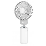 Platinet Επαναφορτιζόμενος Ανεμιστήρας Με Powerbank 4000 Mah Λευκό PRDF6107 5907595452373