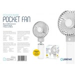 Platinet Επαναφορτιζόμενος Ανεμιστήρας Με Powerbank 4000 Mah Λευκό PRDF6107 5907595452373