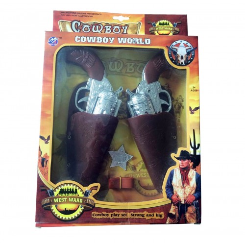 Toys-shop Choice Όπλο Διπλή Πιστολοθήκη Με 2 Cowboy Guns JG023802 6990416238026