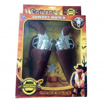Toys-shop Choice Όπλο Διπλή Πιστολοθήκη Με 2 Cowboy Guns JG023802 6990416238026