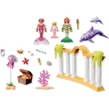 Playmobil Princess Magic Υποβρύχιος Θησαυρός Με Γοργόνες Και Δελφίνια 71861 4008789718617