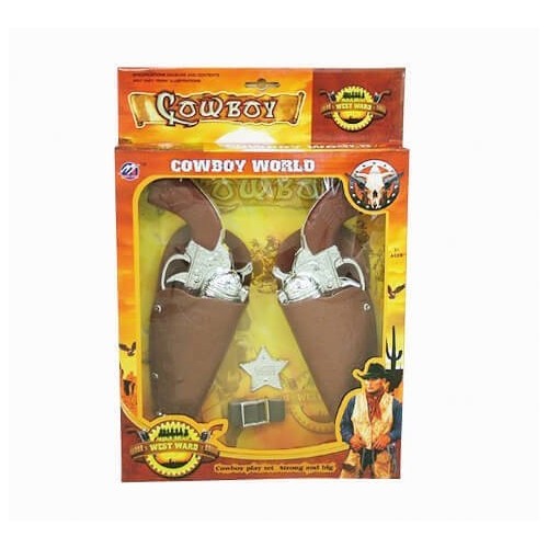 Toys-shop Choice Όπλο Διπλή Πιστολοθήκη Με 2 Cowboy Guns JG023802 6990416238026
