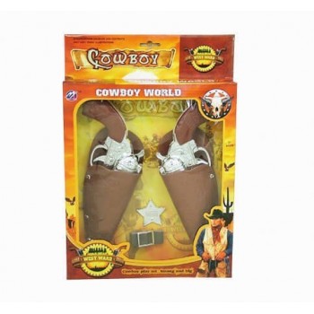 Toys-shop Choice Όπλο Διπλή Πιστολοθήκη Με 2 Cowboy Guns JG023802 6990416238026