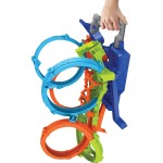 Mattel Hot Wheels Action 4-loop Crash Out Track Set With Motorized Booster & 1:64 Scale Toy Car HXR70 194735237166