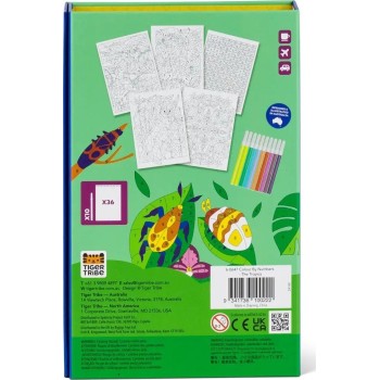 tiger tribe Activity SET - Color by Numbers The Tropics 20204 9341736100222