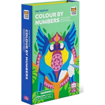 tiger tribe Activity SET - Color by Numbers The Tropics 20204 9341736100222
