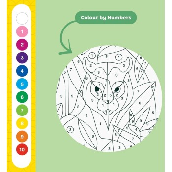 tiger tribe Activity SET - Color by Numbers The Tropics 20204 9341736100222